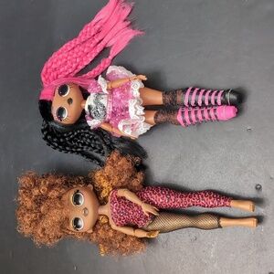 L.O.L Surprise Remix Lot of 2 Ferocious Fashion Dolls.